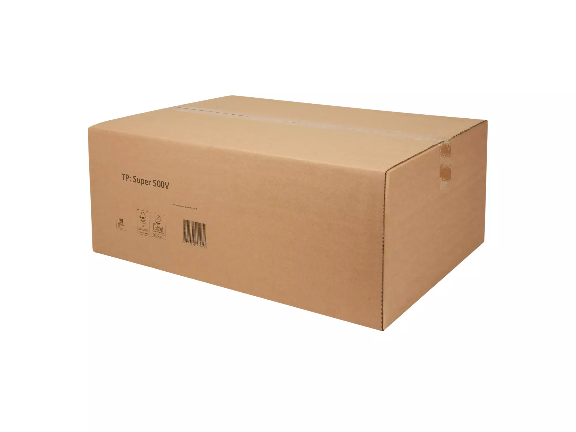Ecolabel toiletpapier bulkpack 2 laags cellulose 40 x 250 stuks - Afbeelding 2