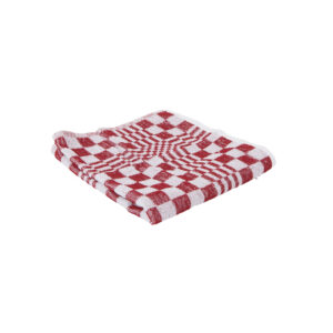 Keukendoek geblokt rood 3 stuks