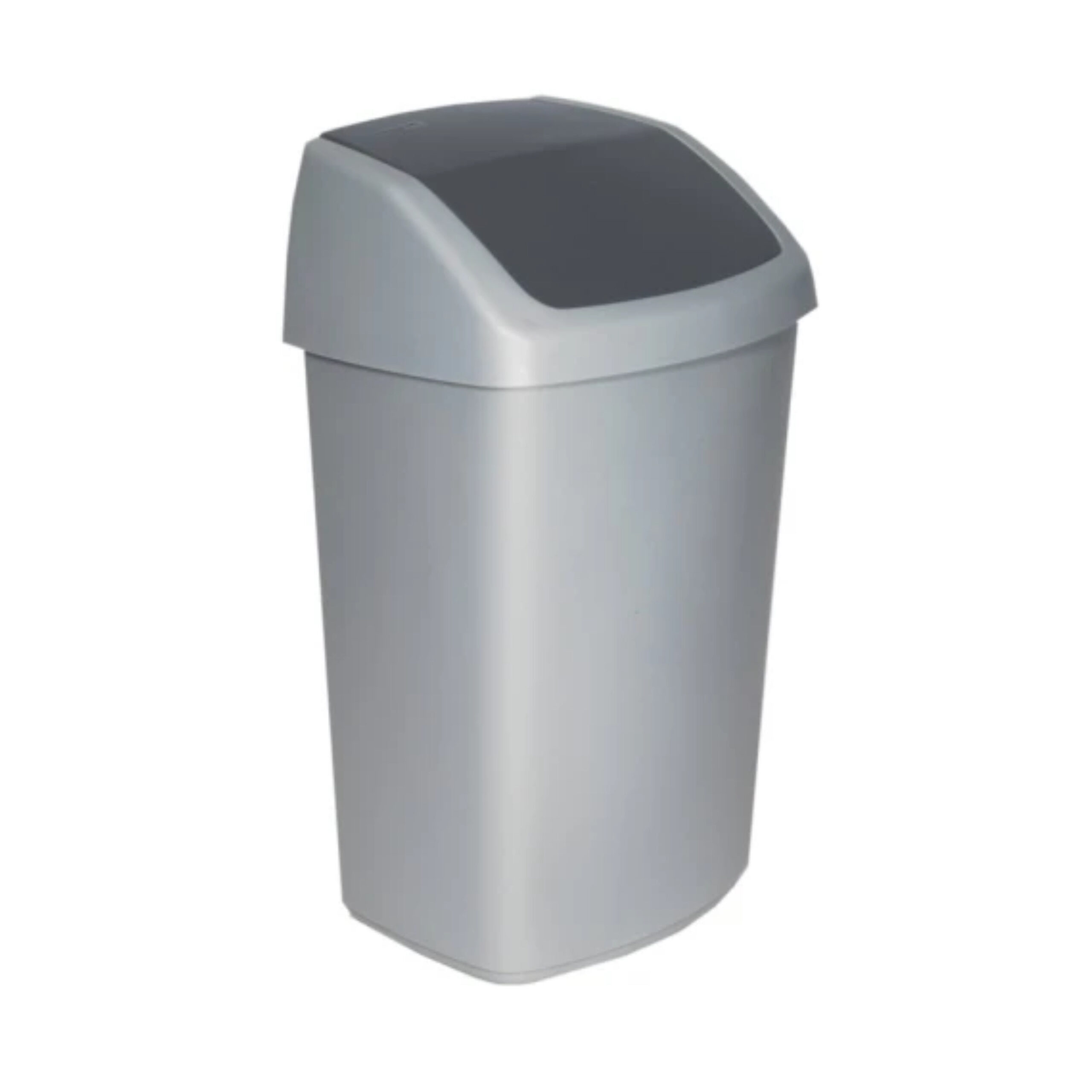 Afvalbak 50 liter grijs met deksel