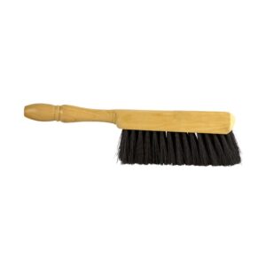 Houten stoffer met gemengd haar