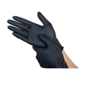 Nitril handschoenen zwart CAT III   100 stuks