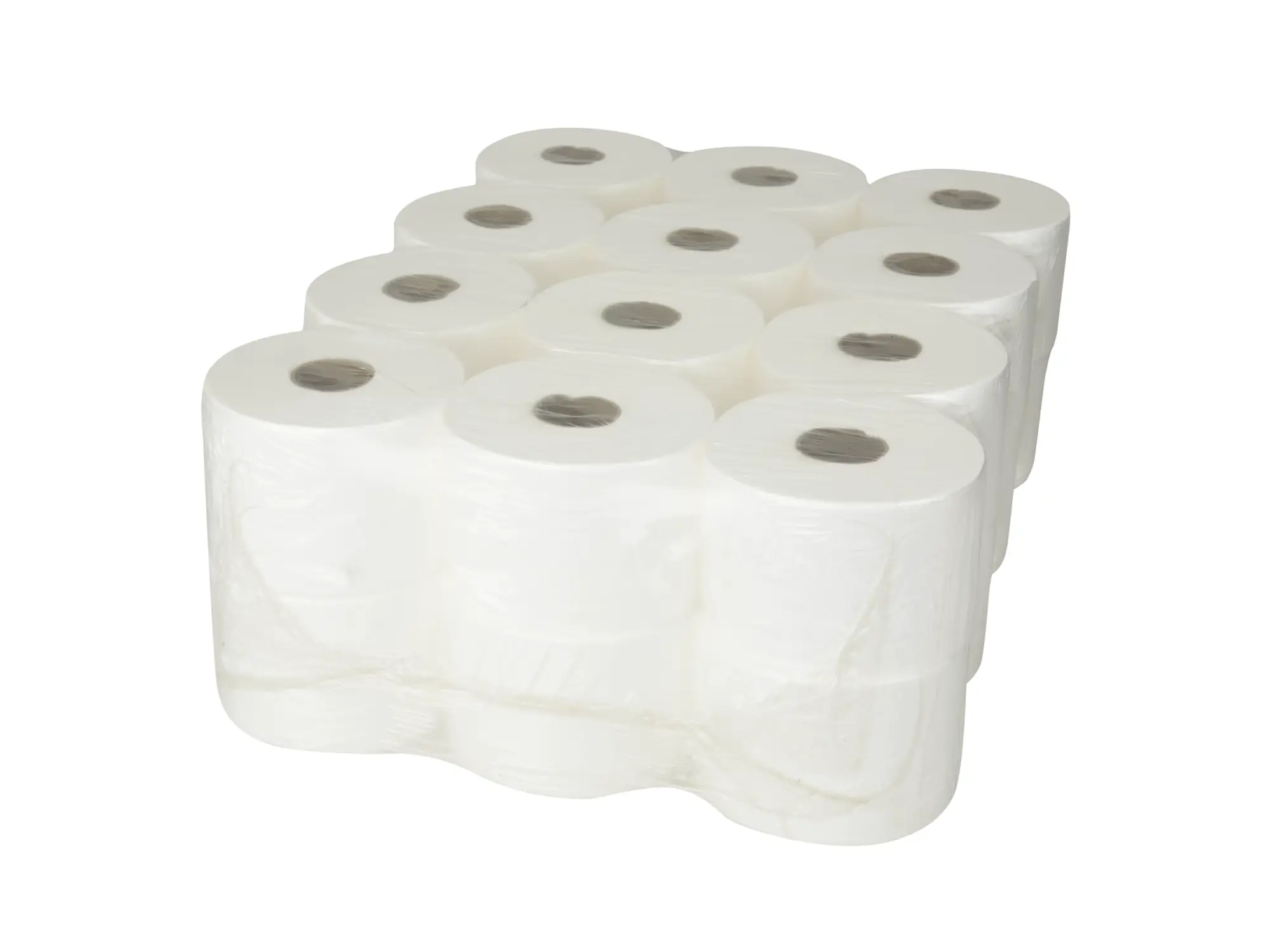 Toiletpapier compact cellulose 2-laags 100 meter 24 rol - Afbeelding 2
